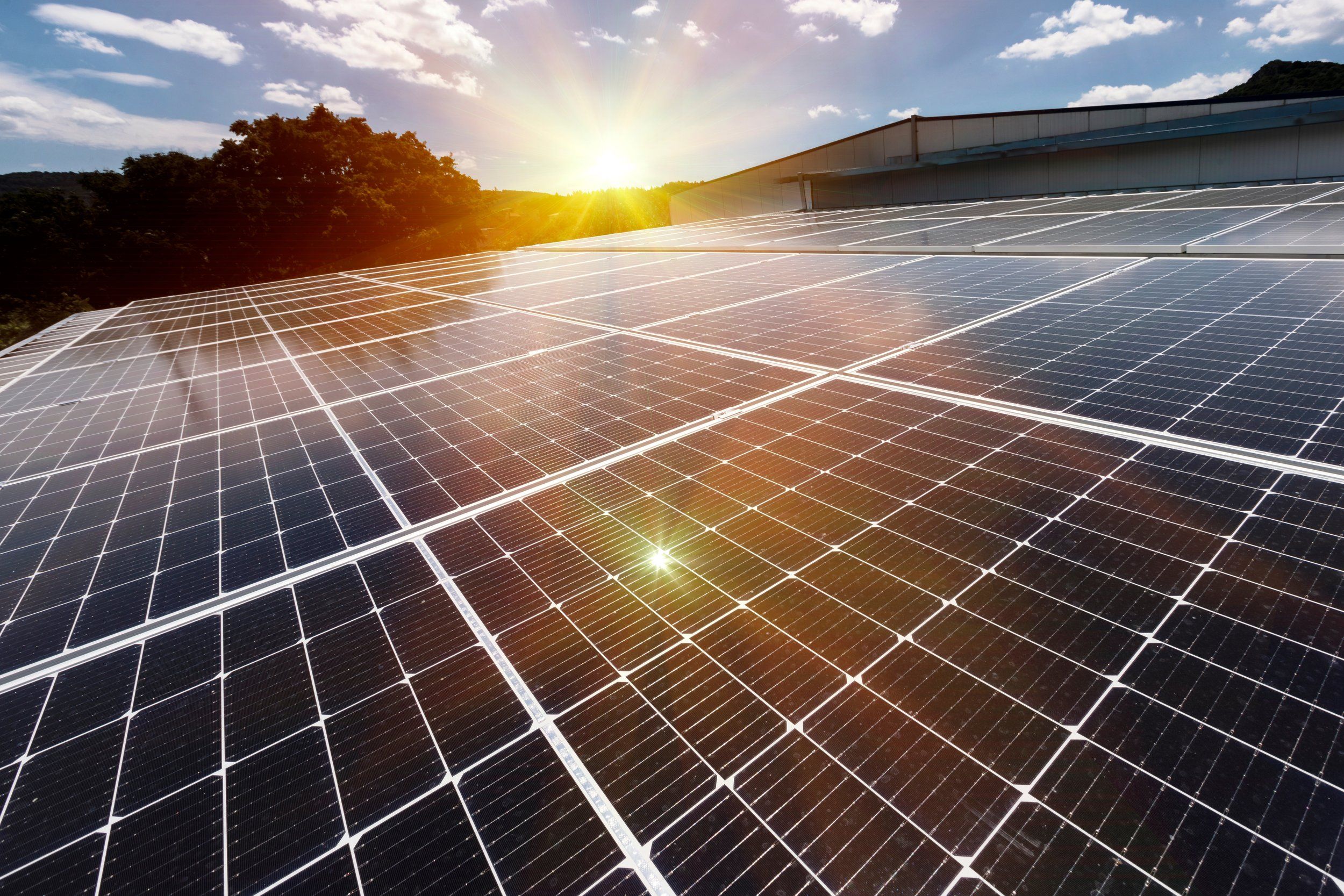 Solar panels on Tasmanian home